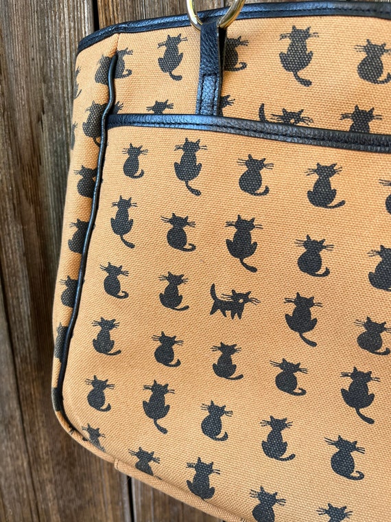 Vintage Cat Print Purse by Cricket Shop Cedarhurst | Novelty Print Cats Bag View 2