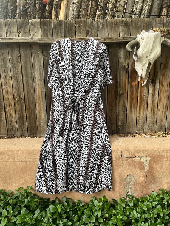 90s leopard print dress Vintage 80s 90s Small Et Al by Ronnie Rosado leopard print Dress
