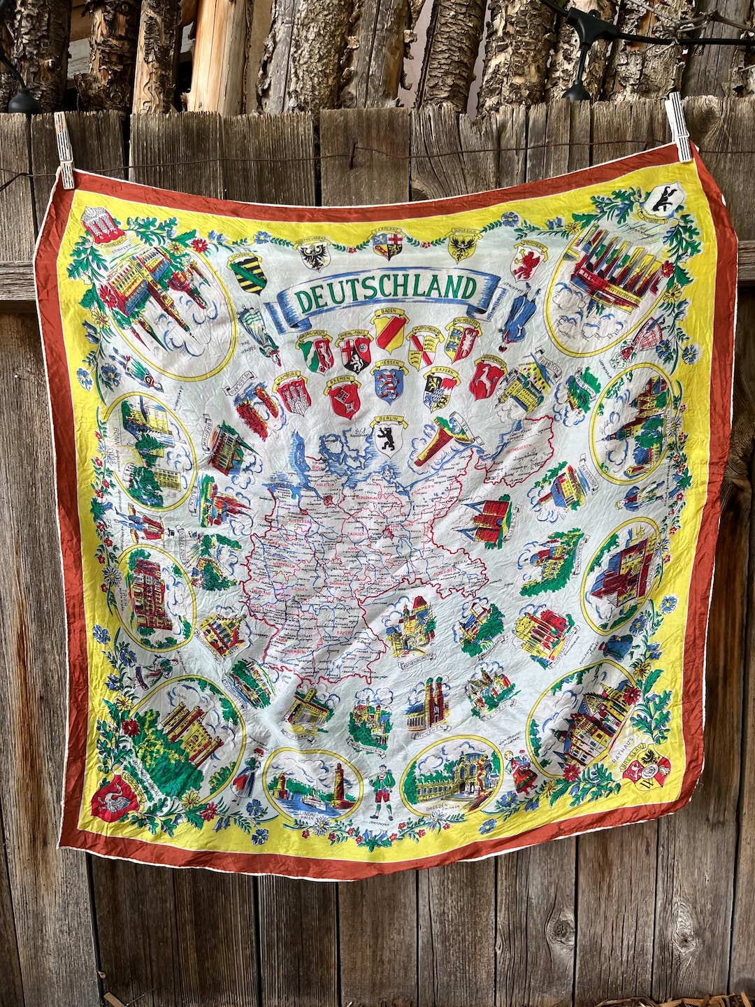 沖縄スーベニアスカーフ OKINAWA Souvenir Scarf 60s ビンテージ