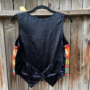 90s Vintage Halloween Vest | Spooky Novelty Print by Basic Editions S/M