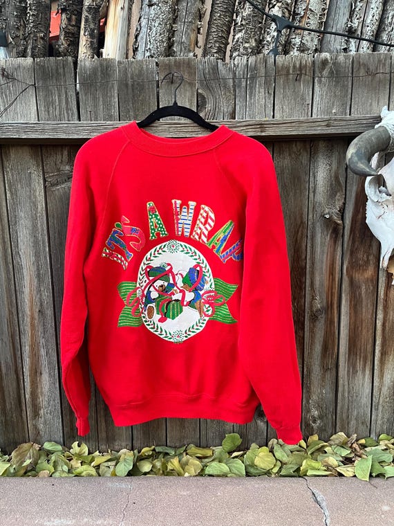 90s Vintage Christmas Sweatshirt Puffy Paint Bears Novelty Ugly Sweater by Hanes M L Etsy