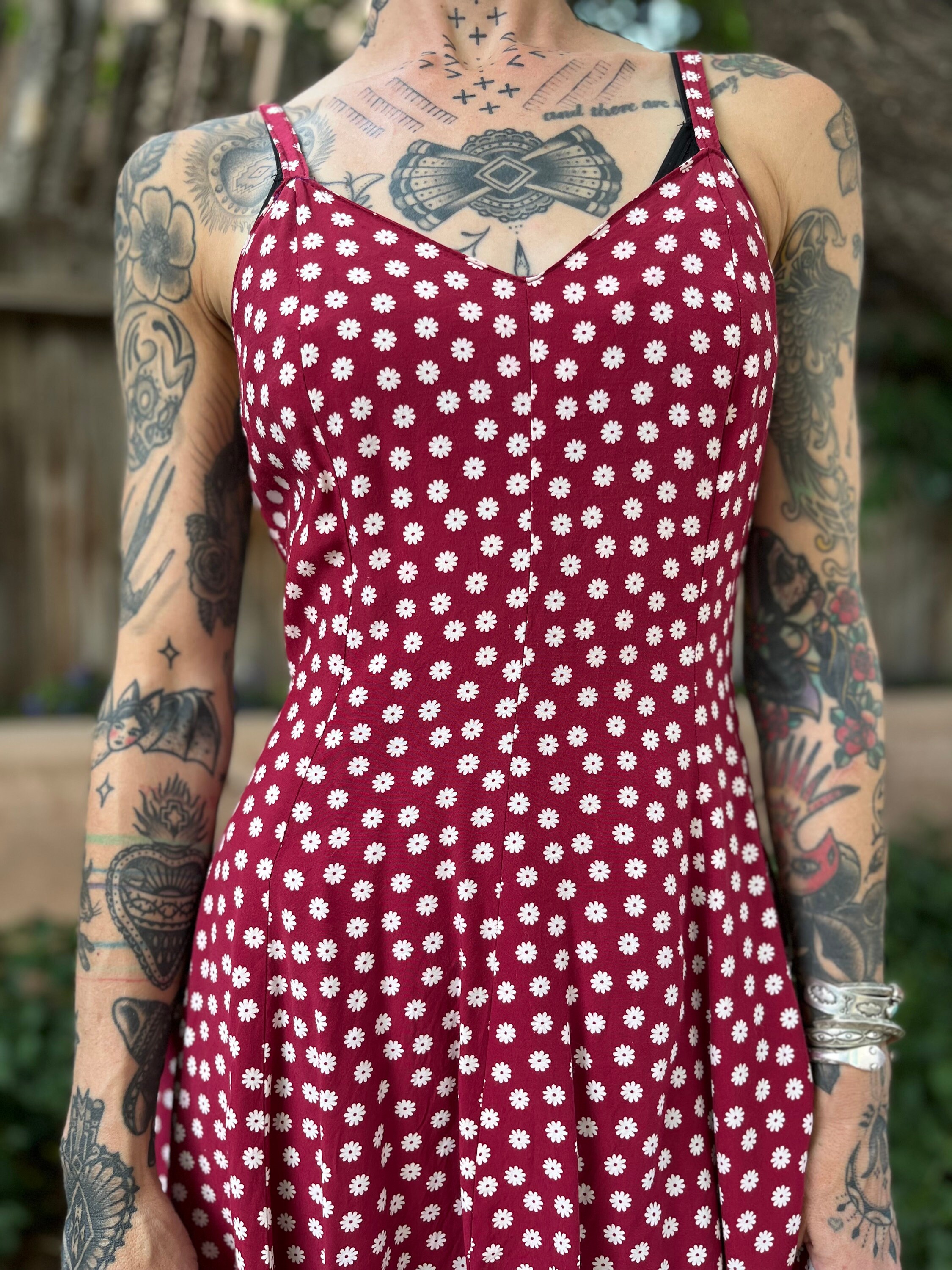90s floral spaghetti strap dress 90s High Maintenance Maxi Dress - Women's main image 1