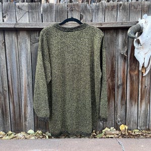 80s Vintage Gold Metallic Sweater – Oversized Parkway Knits Winter Fashion