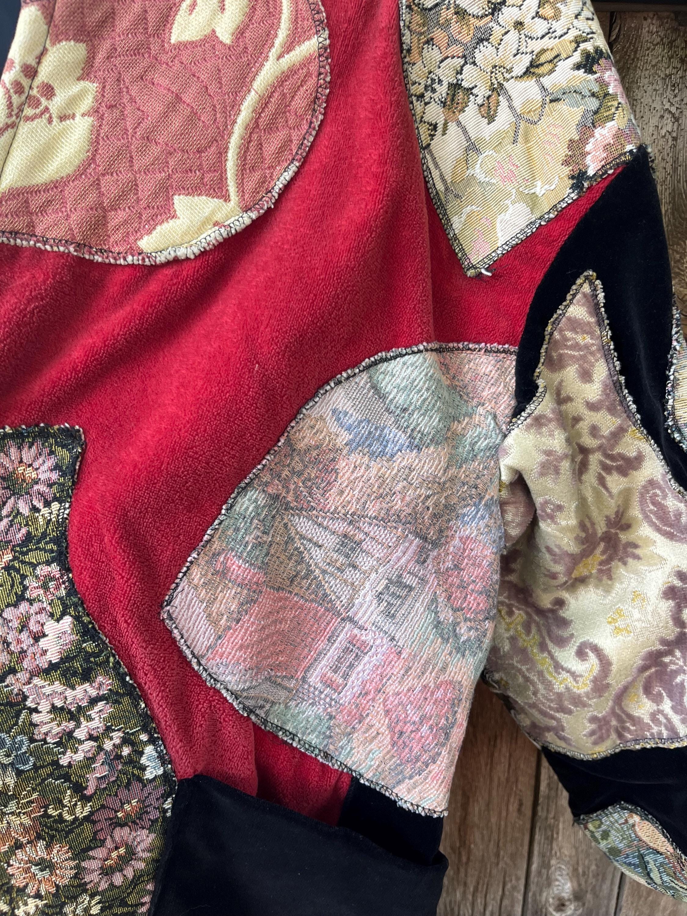 Vintage Velvet & Tapestry Patchwork Jacket | Boho Statement Vintage Velvet & Tapestry Patchwork Jacket | Boho Statement