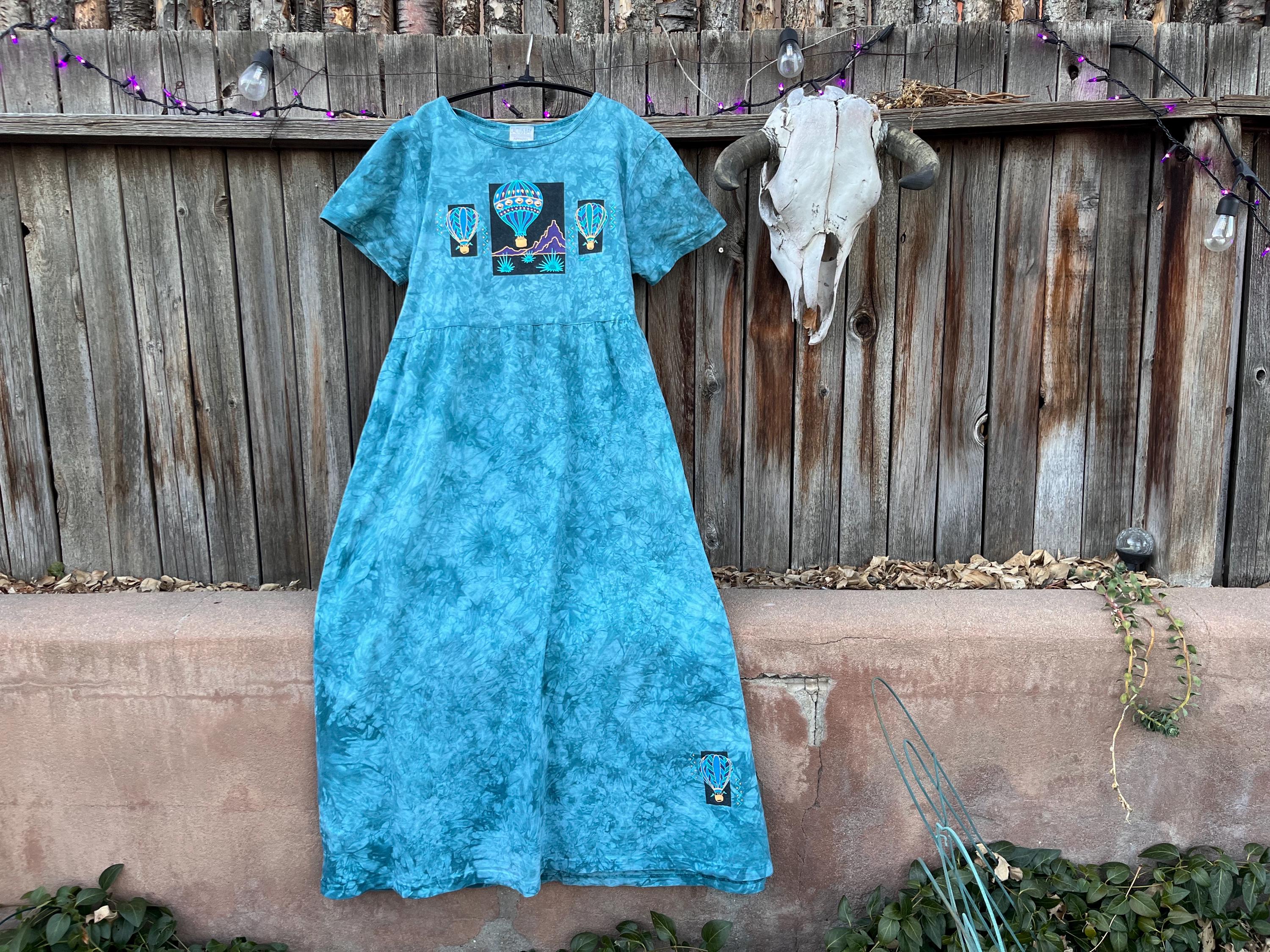 Blue Cactus Maxi Dress - Etsy Blue Cactus Maxi Dress - Etsy