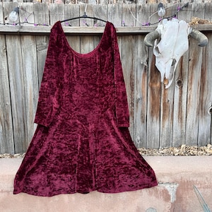 90s crushed velvet dress 90s Betsey Johnson Crushed Velvet Mini Dress-S/M La Poubelle Vintage