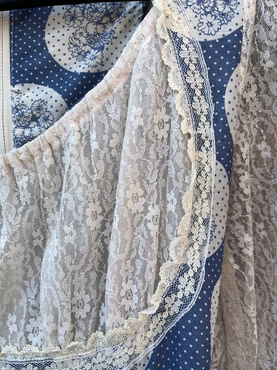 70s Vintage Gunne Sax by Jessica Prairie Style Dress … - Gem