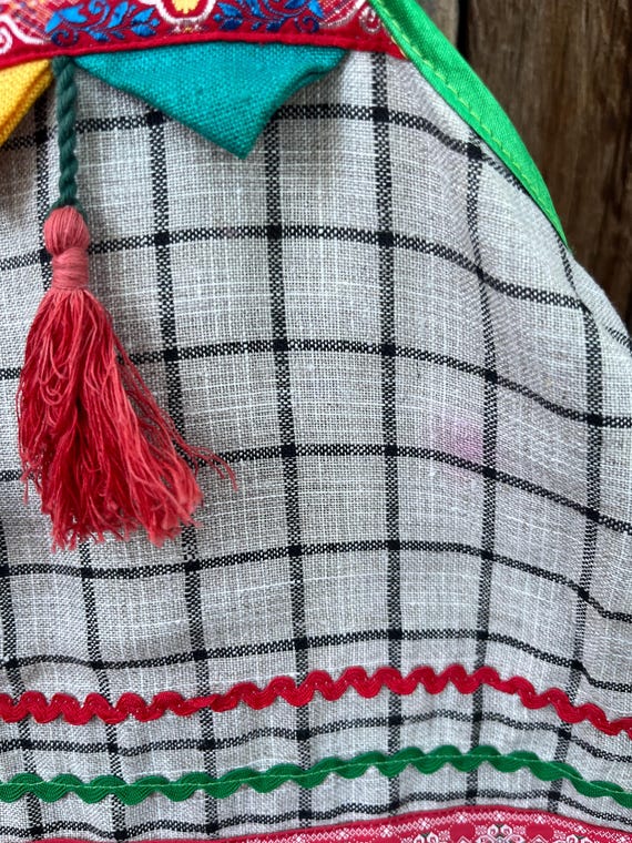 Vintage Boho Patchwork Apron | Handmade Boho Kitc… - image 6