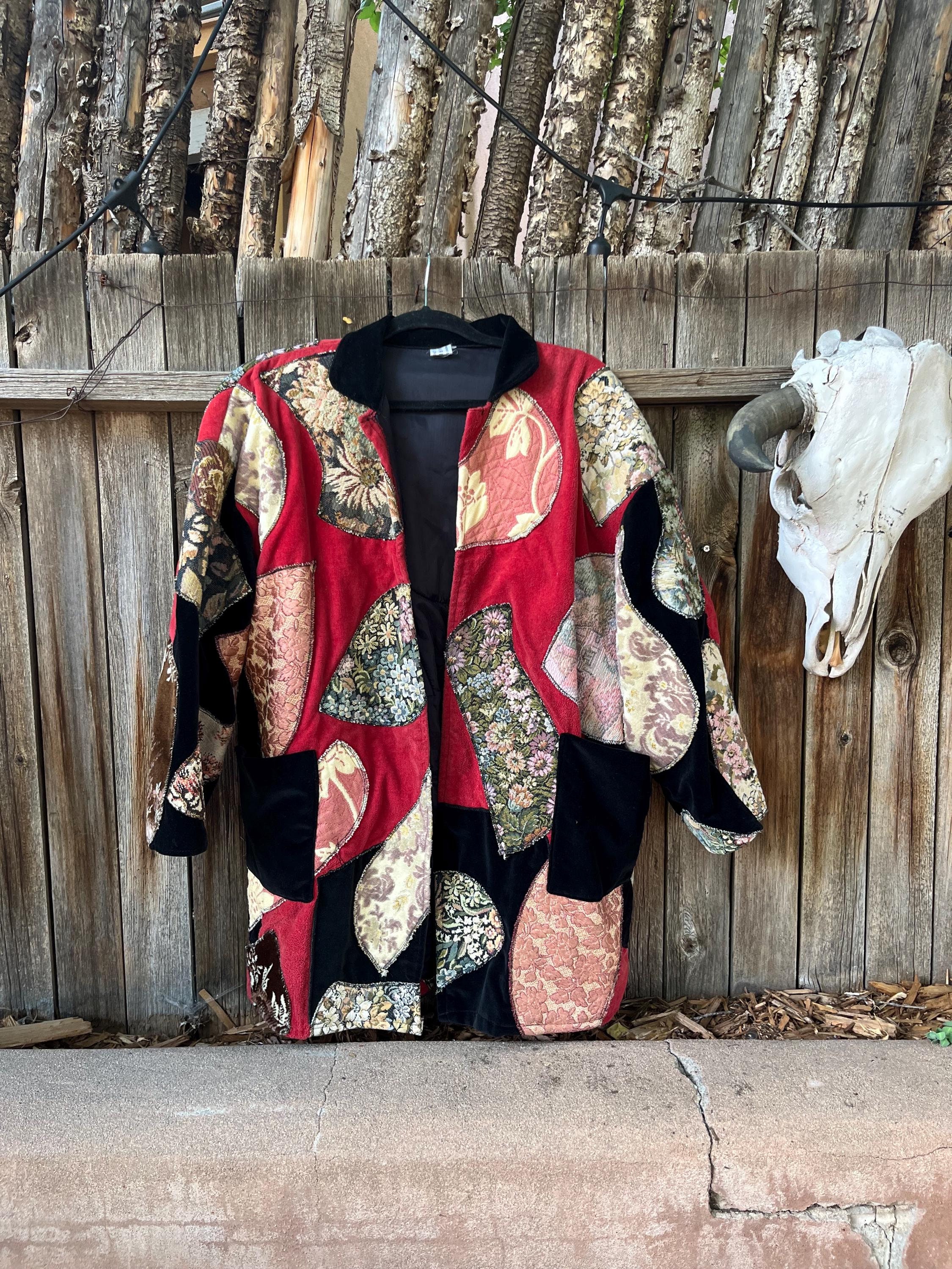 Vintage Velvet & Tapestry Patchwork Jacket | Boho Statement Vintage Velvet & Tapestry Patchwork Jacket | Boho Statement