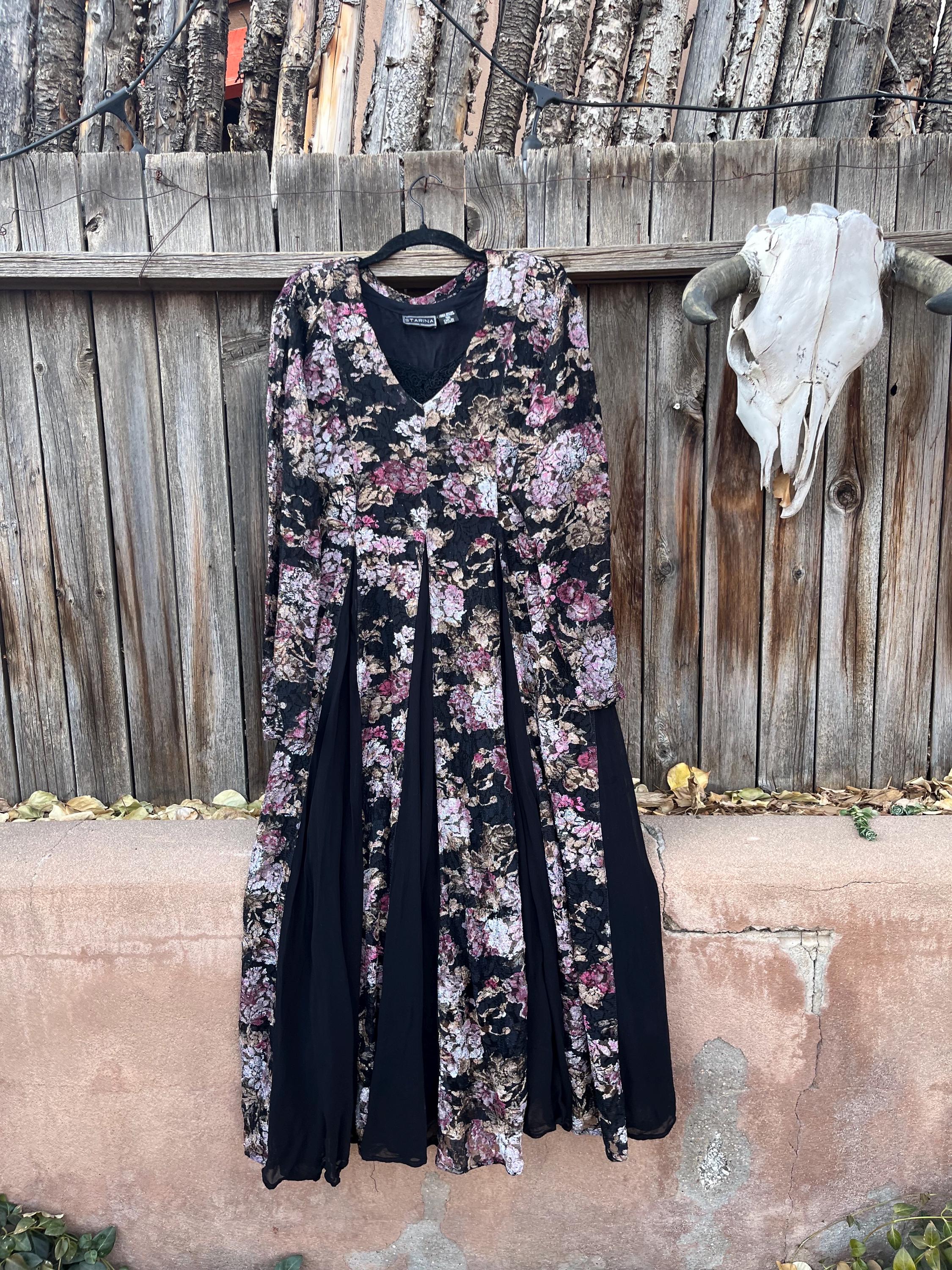 grunge maxi dress Grunge Floral Printed Maxi Dress