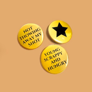 Hamilton Badge Pack inspired by the West End / Broadway Musical Hamilton