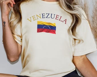 Comfort Colors® Venezuela Shirt, Venezuela Gift, Venezuela, South America, South America Shirt, Gift For Venezuelan, Con Venezuela
