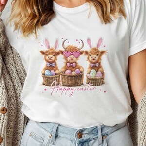 Easter Animal Shirt, Easter Cow Sweatshirt, Funny Easter Shirt, Heifer Easter Day Shirt, Gift For Easter, Cute Easter Shirt, Easter Kids Tee