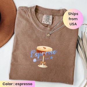 Espresso Martini Shirt, Tini Time, Espresso Shirt, Espresso Martini Social Club Shirt, Espresso Martini Lover Gift, Birthday Gift for Her
