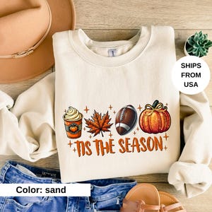 Tis The Season, Fall Coffee Shirt, Hot Coffee Shirt, Coffee Lovers Shirt, Fall Shirt, Pumpkin Latte Drink, Thanksgiving,Pumpkin Spice Shirt