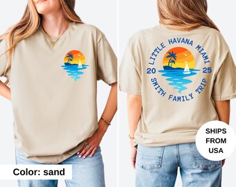 Personalized Family Beach Vacation Shirt, Family Name Shirt, Family Matching Shirts, Customized Family Trip T Shirt, Family Beach Trip