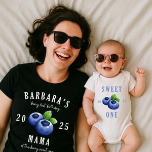 Berry First Birthday Matching Family Shirt Strawberry Themed Party Tee Mama Dada Strawberry Tee 1st Birthday Mom Dad Berry Tshirt
