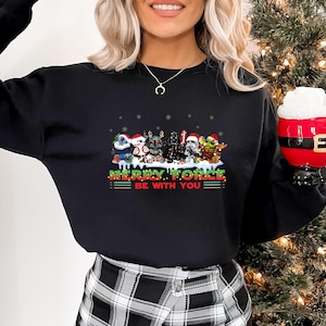 Merry Force Be With You Shirt, Star Wars Christmas Sweatshirt, Disneyland Christmas Shirt, Star Wars Christmas Shirt, Star Wars Holiday Tee