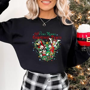 Mickey's Very Merry Christmas Party 2024 Sweatshirt, Christmas Family Matching Shirt, Mickey Christmas, Merry Christmas, Disney Christmas