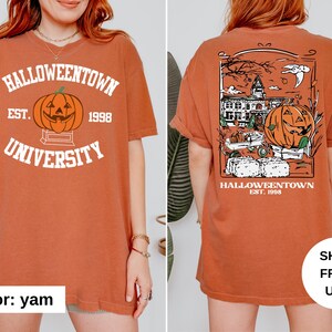 Comfort Colors® Vintage Halloweentown 1998 Tshirt, 2 Side Halloweentown University Shirt, Fall Tee, Halloweentown Tee, Halloween Retro Shirt