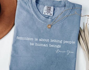 Comfort Colors® Bonnie Greer Feminism T-Shirt, Bonnie Greer Quotes Shirt, Bonnie Greer Memorial Shirt, Gift for Feminist