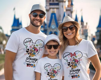 Custom Disneyworld Family Trip Shirt, Disney Family Vacation Shirt, Personalized Family Matching Shirt, Disney Custom Minnie & Mickey Shirt