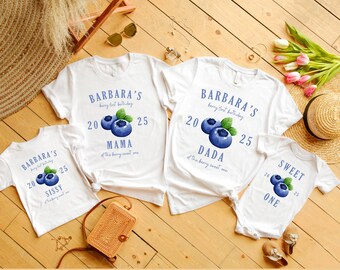 Berry First Birthday Matching Family Shirt Strawberry Themed Party Tee Mama Dada Strawberry Tee 1st Birthday Mom Dad Berry Tshirt