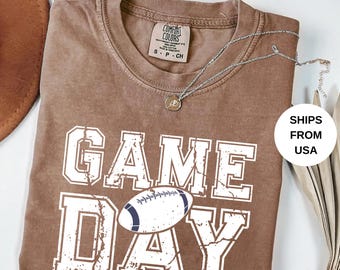 Comfort Colors® Football Season Shirt, Football Mama T Shirt, Football Game Day T-Shirt, Football Fall Season Tee