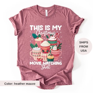 C&#39;est mon film, chemise de films de Noël, chemises esprit des fêtes, cadeau pour elle, jolie chemise de Noël, Noël, joli Noël