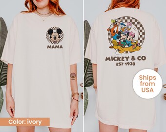 Comfort Colors Mickey Minnie Shirts, Mickey and Friends Shirt, Retro Disney Trip Shirt, Checkered Mickey Shirt, Disney Family Vacation Shirt