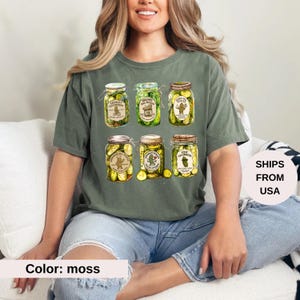 Comfort Colors Vintage Canned Pickles T-Shirt, Pickle Shirt, Pickle Jar Tee, Foodie Shirt,Vintage Comfort Colors Shirt, Women Christmas Gift