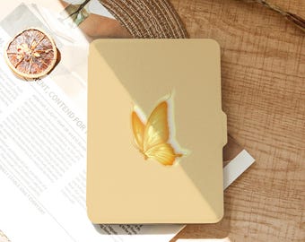 Capa Colorsoft Golden Butterfly para Kindle 11ª e 12ª geração, capa estilosa para todos os novos Kindle Paperwhite, capa com função de suspensão/ativação automática 2025, presente