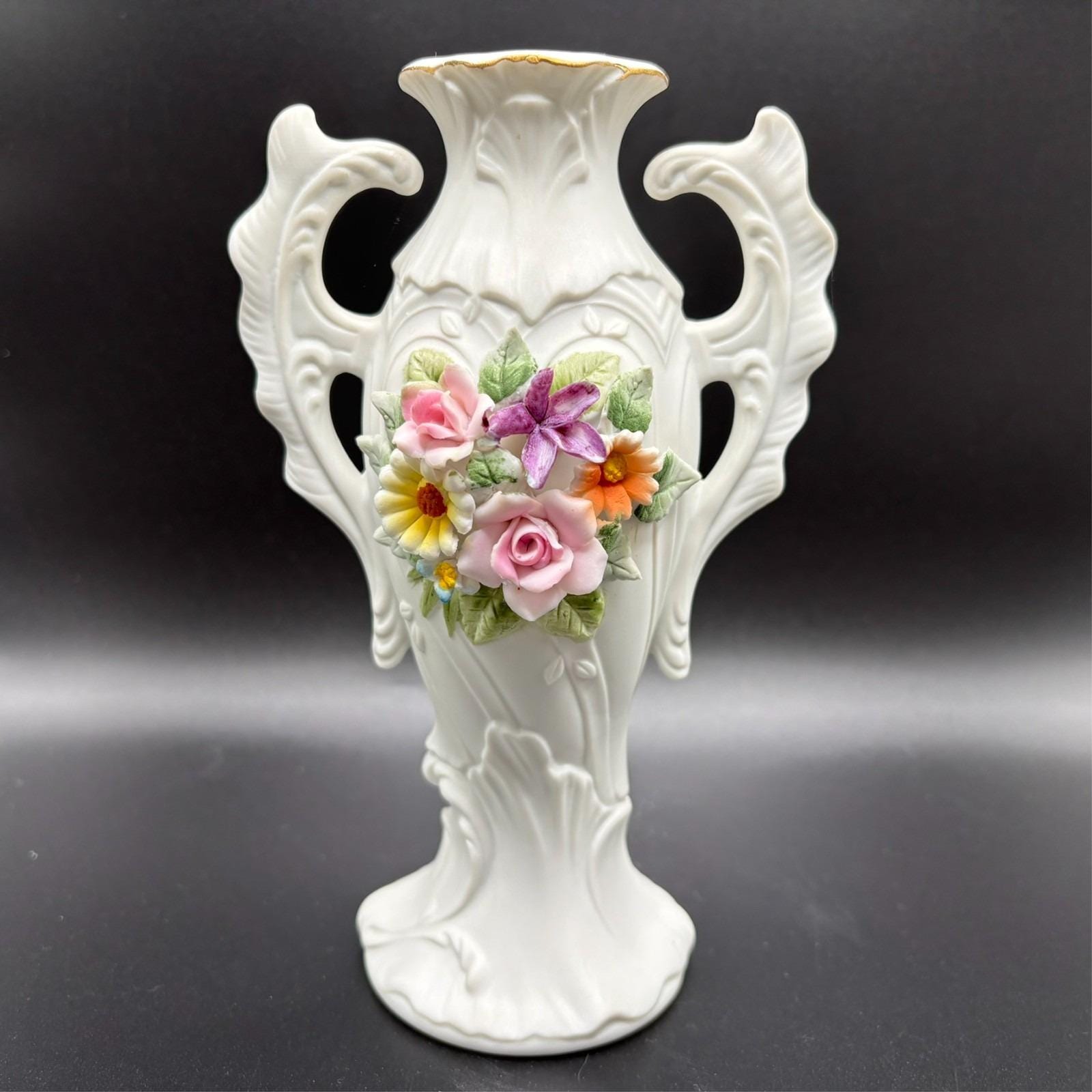 Capodimonte Double Handle Vase - Etsy