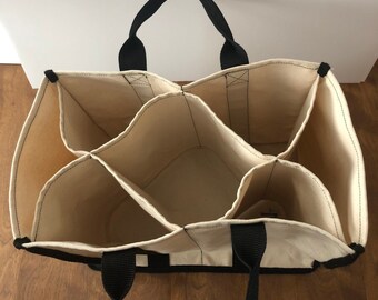 tote bag with dividers
