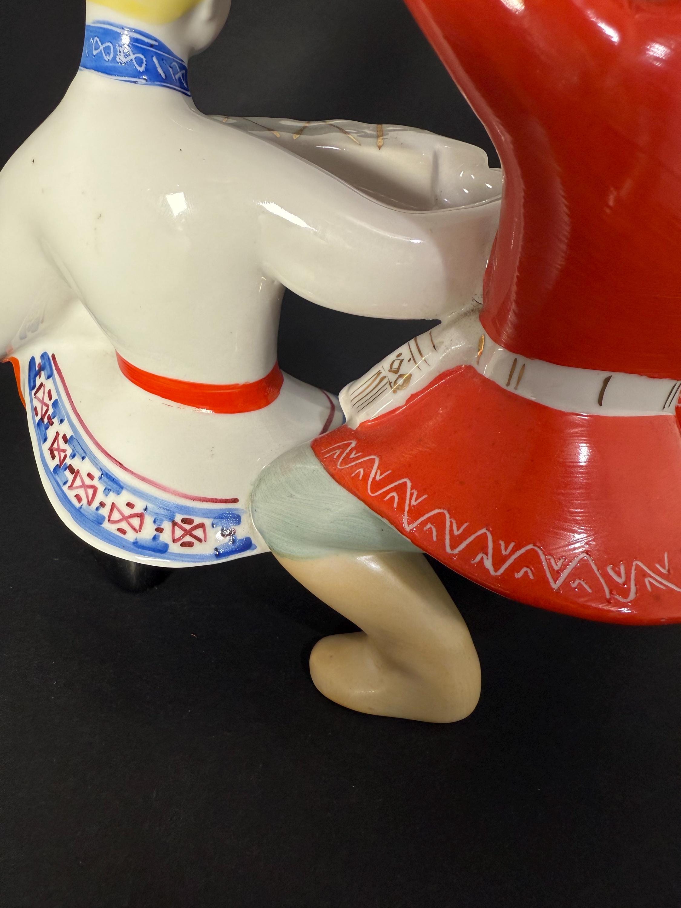 Vintage Soviet Porcelain Figurine — Russian Dancers - Etsy 日本