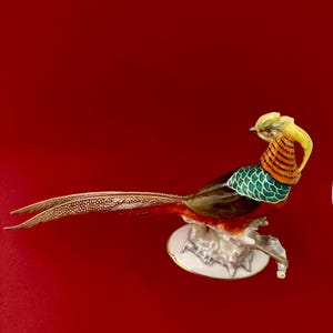 Hutschenreuther Art Department – “Chinese Pheasant” Porcelain Figurine