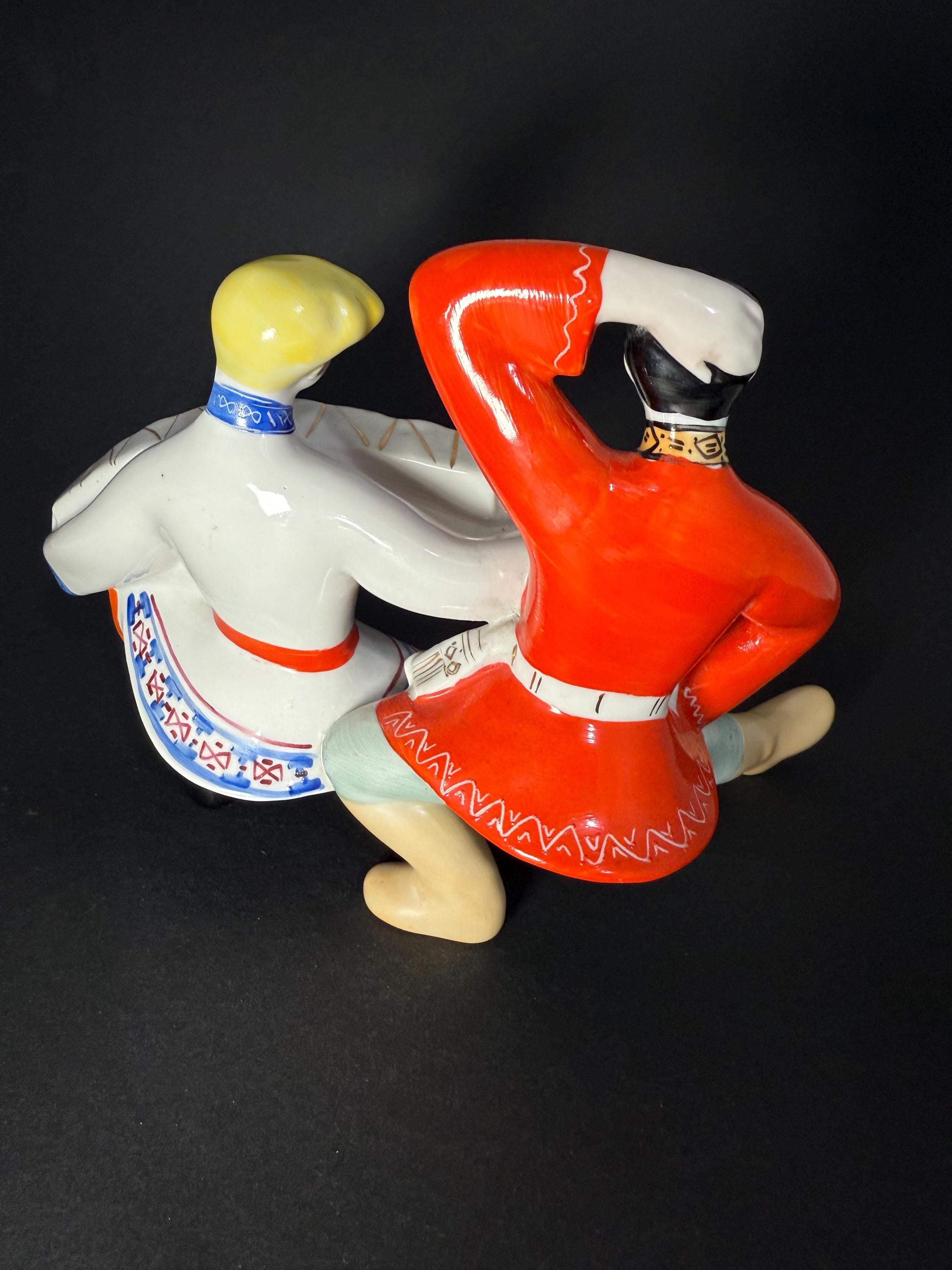 Vintage Soviet Porcelain Figurine — Russian Dancers - Etsy 日本