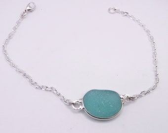 Sea Glass Anklet | Turquoise Sea Glass Anklet | Beach Jewely | Wedding Jewlery