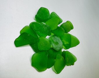 Authentic Jade Green Sea Glass Found in the Bahama Islands