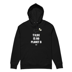 There Is No Planet B Adult Essential Organic Eco Hoodie - Unisex Black, Navy, White and Desert Dust