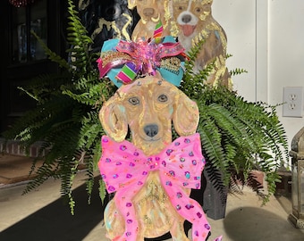 カスタム犬用ドアハンガーまたはガーデンステーク