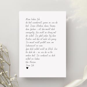 Liebesbrief an mich selbst, Selbstliebe Geschenk, Affirmationen,Selbstwert, Motivation, Achtsamkeit, Persönlichkeitsentwicklung, Dankbarkeit