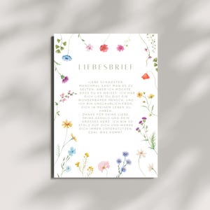 Carta de amor para hermana, regalo personalizado, mejor hermana del mundo, declaración de amor, cumpleaños, regalo de cumpleaños