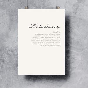 Carta de amor para abuelo, regalo personalizado, el mejor abuelo del mundo, declaración de amor, cumpleaños, regalo de cumpleaños para abuelo, gracias