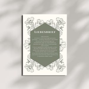 Carta de amor para hermana, regalo personalizado, mejor hermana del mundo, declaración de amor, cumpleaños, regalo de cumpleaños