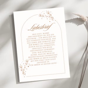 Carta de amor para la mejor amiga, regalo personalizado, mejor amiga, declaración de amor, cumpleaños, regalo de cumpleaños, agradecimiento