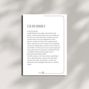 Carta de amor para hermana, regalo personalizado, mejor hermana del mundo, declaración de amor, cumpleaños, regalo de cumpleaños