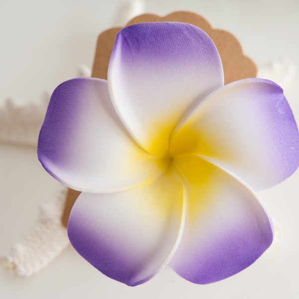 Large White Flower Hair Clip,  Artificial Hair Flowers,  Tropical Wedding Hair Accessory