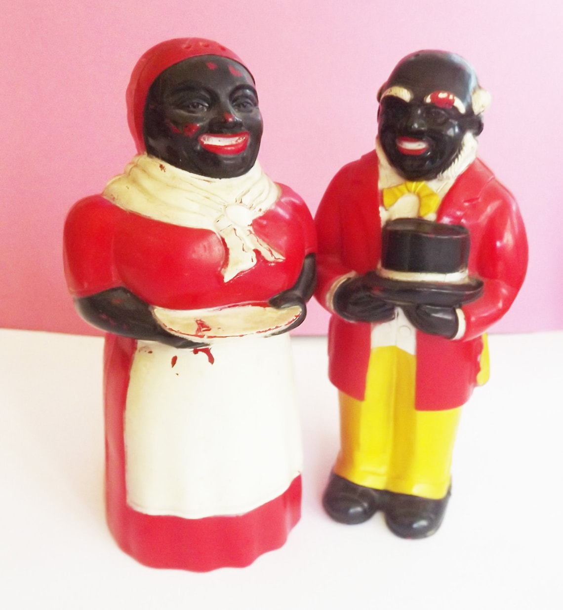 Vintage Salt and Pepper Shaker Aunt Jemima Uncle Mose Black Etsy