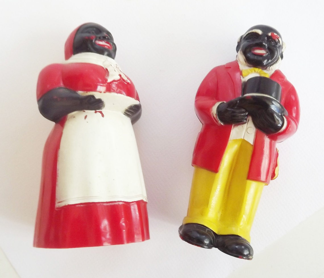 Vintage Salt and Pepper Shaker Aunt Jemima Uncle Mose Black Etsy
